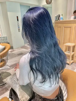 ロング 透明感カラー/カット 髪質改善/森栄範のヘアスタイル