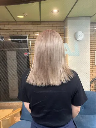 ミディアム カラー LAFF きよののヘアスタイル
