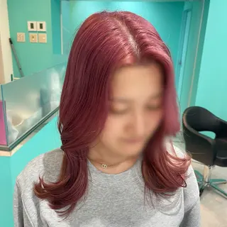 ミディアム mana/髪質改善/ ヘアセット/パーマのヘアスタイル