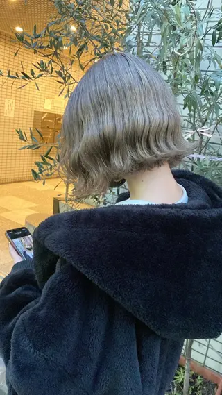 ミディアム 🍋暖色カラーヘアア レンジniina🍋のヘアスタイル