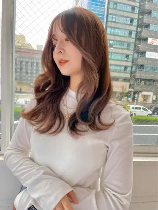 ロング カラー ヘアアレンジ 💖うる艶カラー💖 モデル募集💖のヘアスタイル