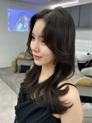 セミロング 映える顔まわり/前髪 特化 💗 ユキマのヘアスタイル