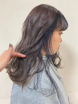 ロング カラー 垢抜け/レイヤー/ ハイトーン/アスナのヘアスタイル