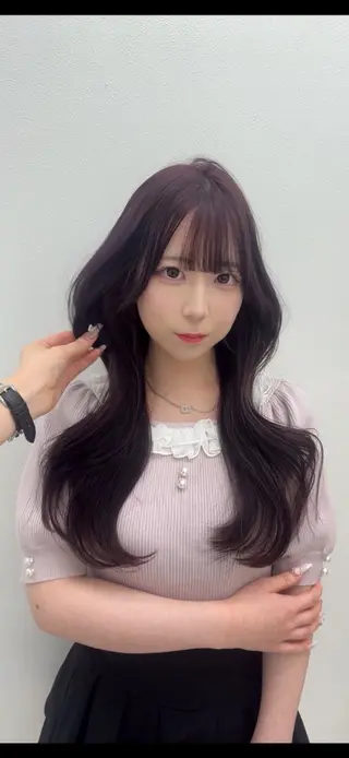 セミロング カラー 🎀愛されgirly ヘア🫧Ayakaのヘアスタイル