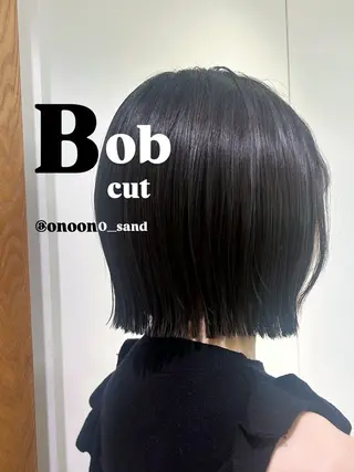 ミディアム 表参道パツッとボブ 美容師♡ゆいかのヘアスタイル