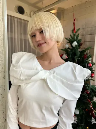 ショート カラー haco＋所属・圧倒的デザイン力 店長🎨RENAのヘアスタイル