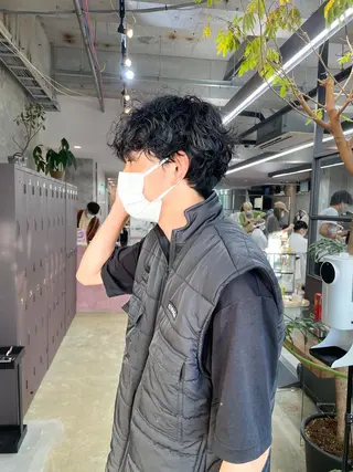 パーマ メンズ フェザーパーマ/ 山口大輝のヘアスタイル