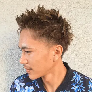 ショート カラー パーマ ヘアアレンジ メンズ キッズ ネイル マツエク・マツパ 架空〜KAQU〜所属・【clan】 NOGAMIのヘアスタイル