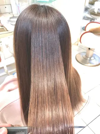 ロング パーマ 保住 亮太のヘアスタイル