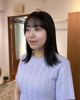 ミディアム カラー ☑️aiko【艶 カラー・ショート募】のヘアスタイル