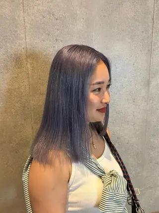 セミロング カラー 垢抜けカラー kira🌛のヘアスタイル