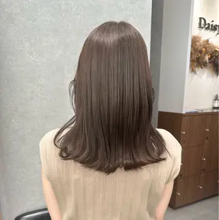 セミロング Daisy🎀透け感 カラー🎀JUNAのヘアスタイル