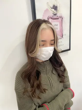 ロング カラー acero + hair&eyelash 幸手店【アチェロ】所属・ハイライトハイトーン 💖MOMOKAのヘアスタイル