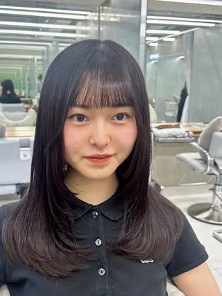 セミロング カラー BASSA池袋 Rera/レイヤーのヘアスタイル