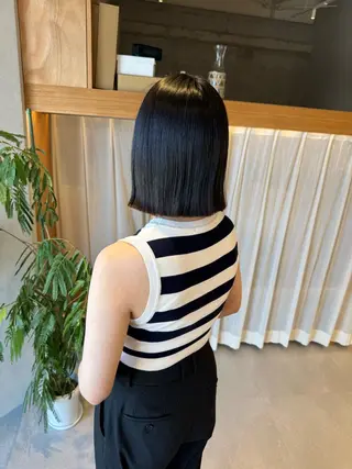 ミディアム レイヤー/ボブパーマ /垢抜け/タクミのヘアスタイル