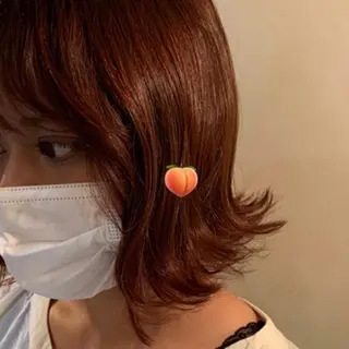カラー ヘアアレンジ 桃果 momokaのヘアスタイル