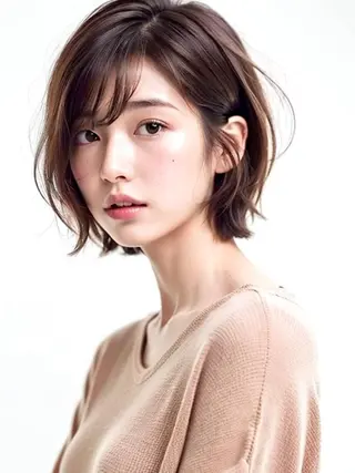 ショート カラー La Ruelle 江曽島店のヘアスタイル