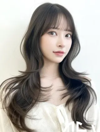 セミロング VLOW nex the salon所属・韓国風/髪質改善/ ナガヤアキラのヘアスタイル