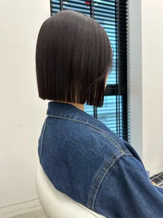 ショート MAEUL NAGOYA所属・レイヤーボブ/名駅/ くびれボブ/縮毛矯正のヘアスタイル