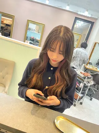 ロング 亀川蓮 Agu hairのヘアスタイル