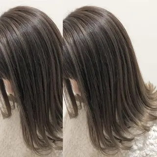 ミディアム カラー 上川 開生のヘアスタイル