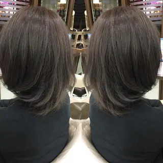 ミディアム カラー 寺内 紳悟のヘアスタイル