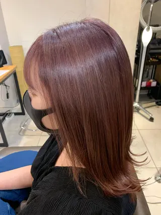 ミディアム カラー 縮毛矯正✖️似合わせ 🌻ヒトミのヘアスタイル