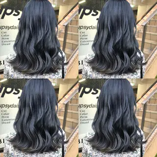 セミロング カラー ヘアアレンジ 八巻 晴香のヘアスタイル