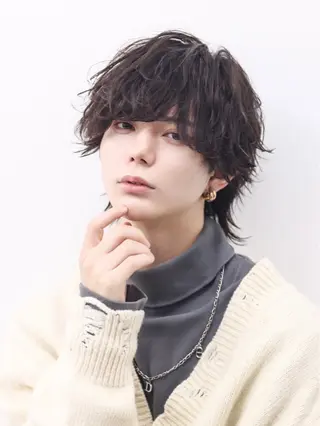 ミディアム カラー パーマ ヘアアレンジ メンズ メンズ特化❤️🔥 RIKU❤️🔥のヘアスタイル