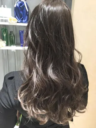 ミディアム セミロング ロング カラー 酸性縮毛矯正のプロ 杉山玲介のヘアスタイル