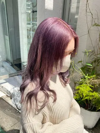 セミロング カラー uros.所属・メンズパーマ/ エクステ🌞セナのヘアスタイル