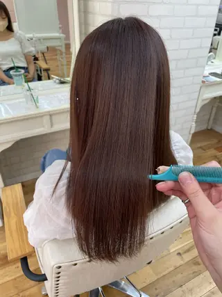 セミロング カラー 韓国風/レイヤー/ 長谷七海のヘアスタイル
