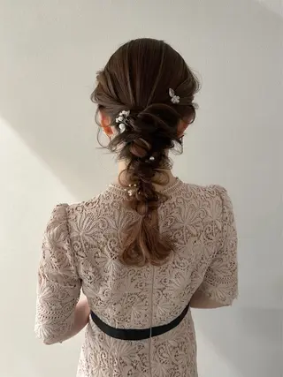 セミロング カラー ヘアアレンジ autre所属・大久保 ひでなりのヘアスタイル