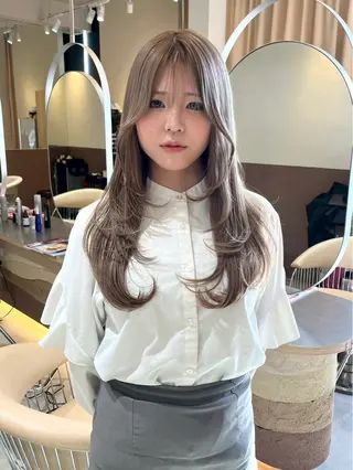 ロング カラー La fith hair  lusso所属・lafithhair ruu.南本庄のヘアスタイル