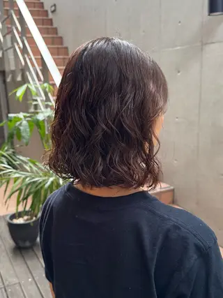 ショート カラー パーマ 大橋 芽衣のヘアスタイル