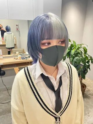 ショート SAEKI【ior 】北千住店ブリーチのヘアスタイル