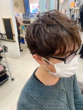 ショート カラー パーマ ヘアアレンジ 立川🤍韓国ヘア/ レイヤー🇰🇷🖤のヘアスタイル