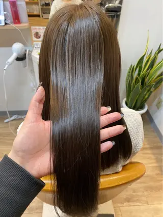 ロング 🩶透明感カラー/ 縮毛矯正LUNA🩶のヘアスタイル