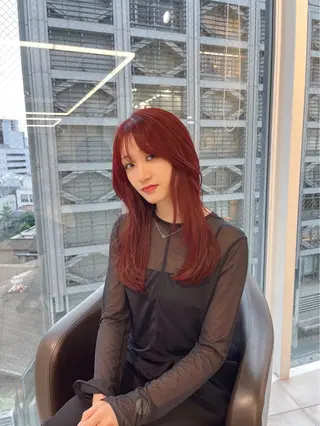 ロング カラー ヘアアレンジ 【代表】 たき〜のヘアスタイル