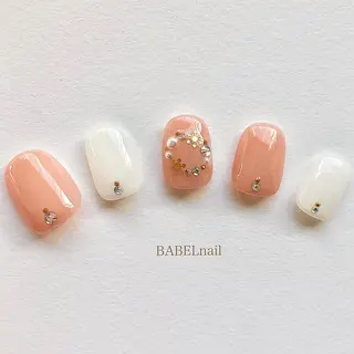 ネイル BABELバベル所属・江戸川橋✨BABEL 【バベル】大人可愛いのネイルデザイン