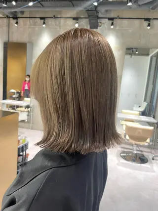 ミディアム カラー 美髪矯正/ハイトーン 🪸🩰ヒナコのヘアスタイル