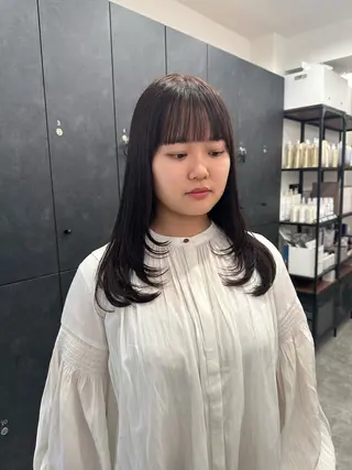 セミロング カラー 銀座/ヘアセット シマムラ ミホのヘアスタイル