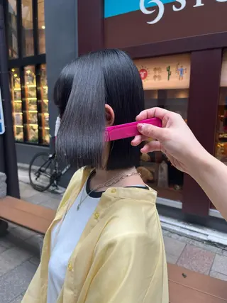 ショート カラー ヘアアレンジ ブリーチなし/ レイヤー🌿runaのヘアスタイル