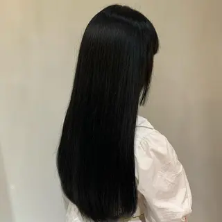 ロング クロスパーマ× 縮毛矯正🫧あゆみのヘアスタイル