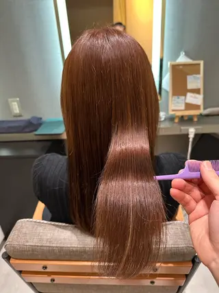 ロング カラー ヘアアレンジ 大人美人:髪質改善 ✂︎YUGOのヘアスタイル