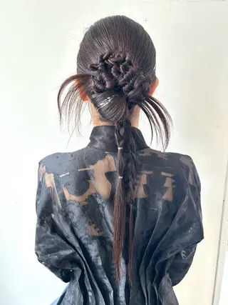 ヘアアレンジ ハイトーン👱‍♀️ エクステ/彩花のヘアスタイル