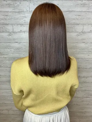 セミロング カラー 小池 穂果/ 府中のヘアスタイル