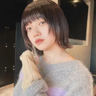 ショート カラー SYUK高円寺所属・ベージュ/暖色カラー /ボブ/ミカのヘアスタイル