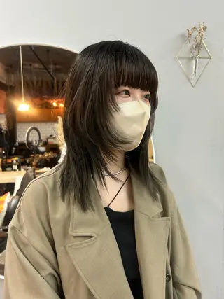 ミディアム 問屋町chapter 日笠快生のヘアスタイル