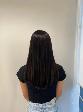 ロング パーマ 🦋‪ハイトーンカラ ー🦋‪熊田 史織のヘアスタイル